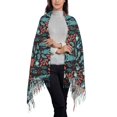thumbnail image 2 of Honeii Squirrel Owl Autumn Maple Leaves Print Scarf Oversized Scarf Tassel Fall Winter Thick Scarf Warm Shawl Women,Women's Scarves & Wraps, 2 of 8