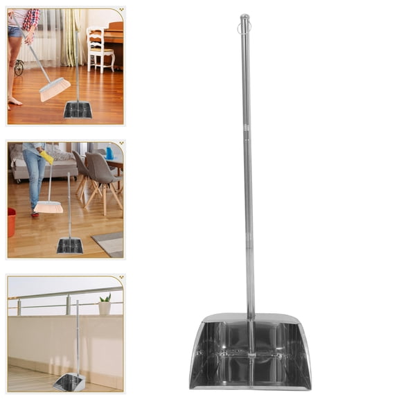 SOPOTUTU Metal Dustpan for Home Cleaning, Heavy Duty Dust Pan Tool for Easy Sweeping, 1 Piece