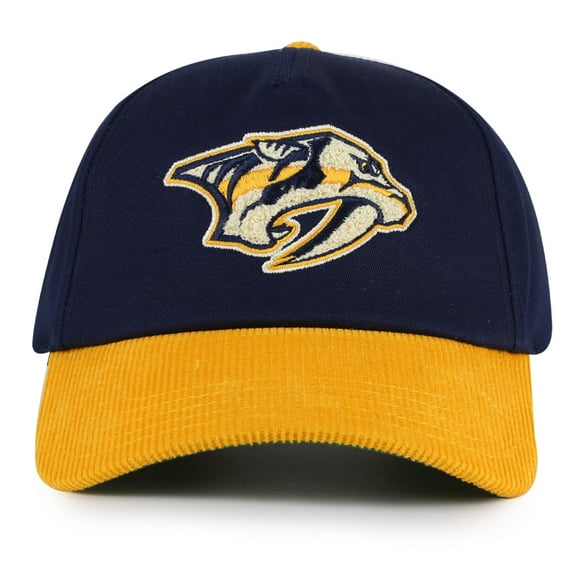 Men's American Needle  Navy/Gold Nashville Predators Burnett Adjustable Hat