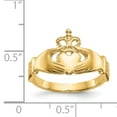 thumbnail image 3 of 14k Yellow Gold Claddagh Ring Celtic, 3 of 10