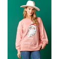 thumbnail image 2 of Sudadera con capucha y parches de purpurina, camiseta vintage Harajuku, ropa de calle ajustada de manga larga, ropa para mujer, camiseta navideña, otoño e invierno, 2 of 5