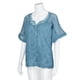 thumbnail image 4 of Gibobby Casual Playera de Manga Corta para Mujer Camiseta manga corta con cuello redondo verano para mujer(Azul,XL), 4 of 4