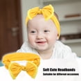 thumbnail image 2 of Unique Bargains Bow Fashion Cute Cotton Headband Hair Band 6.3 Inch Yellow, 2 of 7