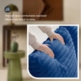 thumbnail image 4 of Tulib 46.5" Accent Chair, Corduroy Reading Chair with Pillows, Modern Arm Chair for Living Room Bedroom Office and Apartment, Blue, 4 of 7