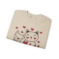 thumbnail image 2 of Women's Happy Valentine's Day Sweatshirt, Cat Dog Lover Sweatshirt, 2 of 5