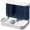 blue, variant on Automatic Pet Feeder, 2-in-1 Gravity Water Dispenser and Food Hopper with Transparent Window for Easy Monitoring