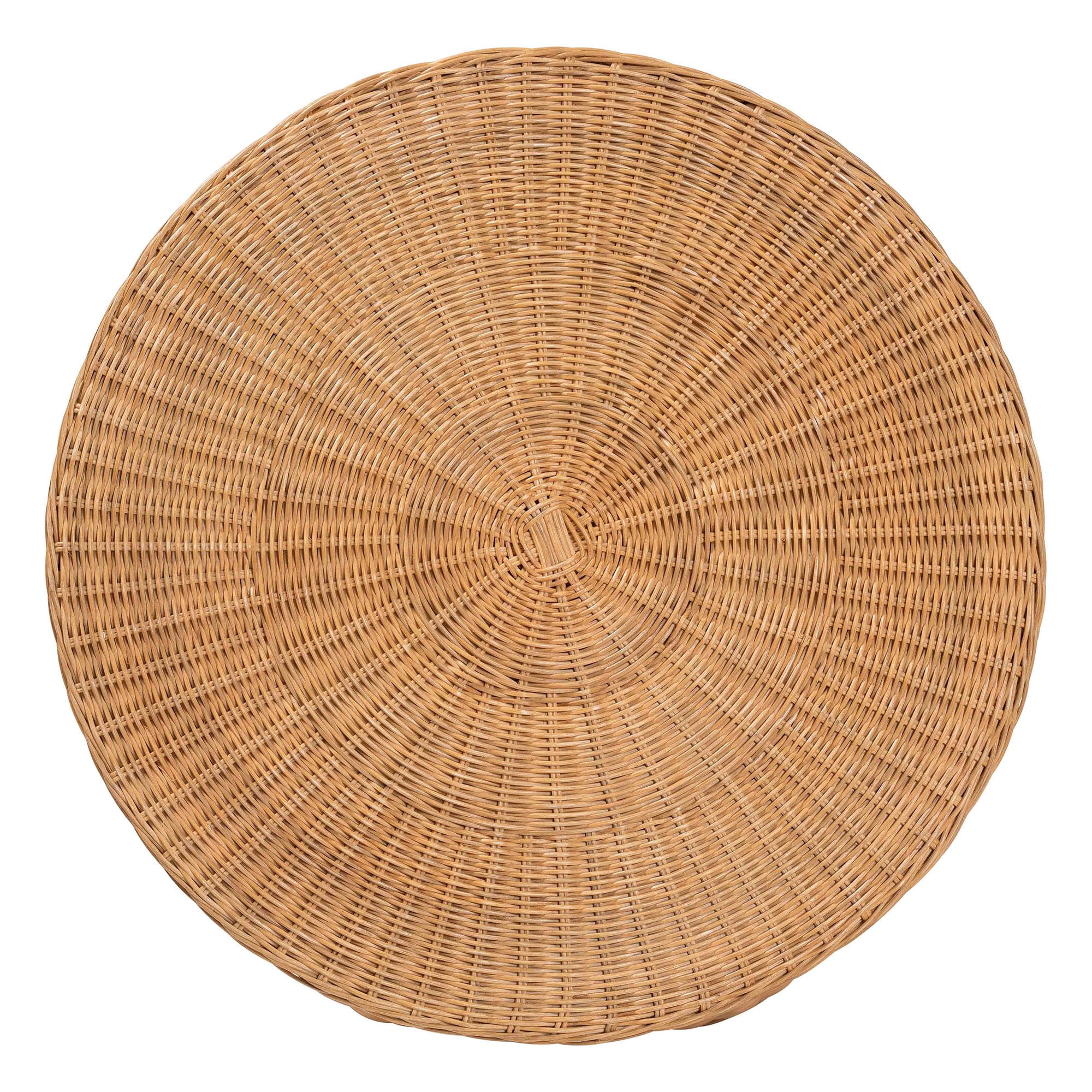 bali & pari Palm Boho Console Table, Natural Rattan, Honey