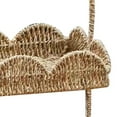 thumbnail image 2 of 2 Layers Scalloped Basket Tray With Handle Rustic Decorative Woven Basket With Scalloped Edge Table Basket Organizer, 2 of 5