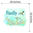 thumbnail image 4 of Watercolor Decal Family Living Room Wall Decal for Family Family Lettering Art Multicolored Design Cute Themed Room Décor - Size: 20 In x 16 In, 4 of 5