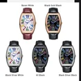 thumbnail image 2 of Relojes luminosos con calendario casual de cuero Chenxi, color de fondo plateado y negro, 2 of 5