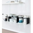 thumbnail image 6 of Yamazaki Home Stackable Kitchen Rack - Storage Organizer Counter Shelf, Steel, Small, Stack up to two, Stackable, No Assembly Req. - 2 pack, 6 of 8