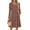 Brown Floral, variant on Long Sleeve Dresses for Women V Neck Casual Fall Dress Button Floral Midi Dresses with Pockets