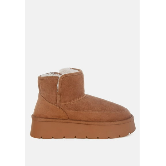 Chunky Heeled Snow Boots