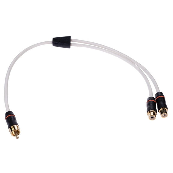 Fusion 010-12622-00 0.9 ft MS-RCAYF RCA Splitter Cable w/ Gold-Plated Connectors