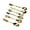 Gold, variant on Oasiva 6pcs Vintage Kitchen Utensils Zincs Alloy Coffee Spoons Antique Serving Tool Set