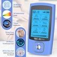 thumbnail image 3 of Estimulador muscular Tens Unit TEC.BEAN, 24 modos con almohadillas, color azul, 3 of 7