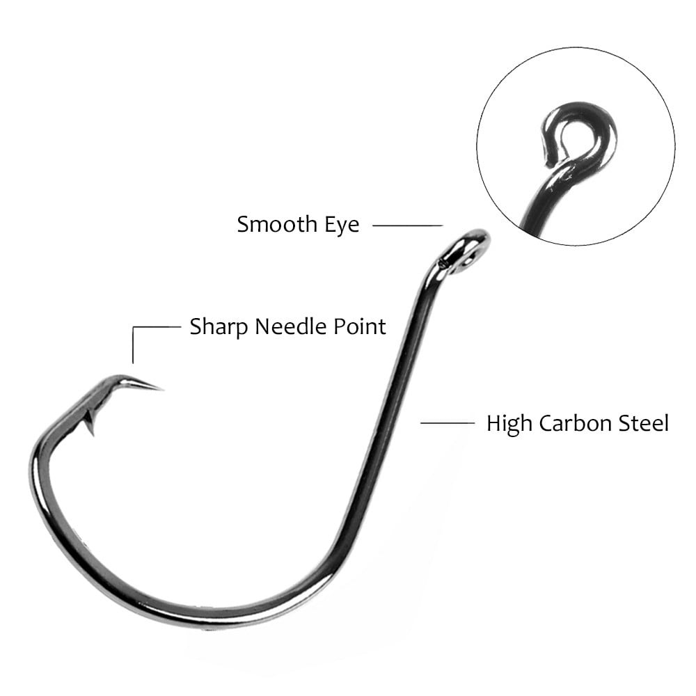150 Piece Offset Circle Hooks Box