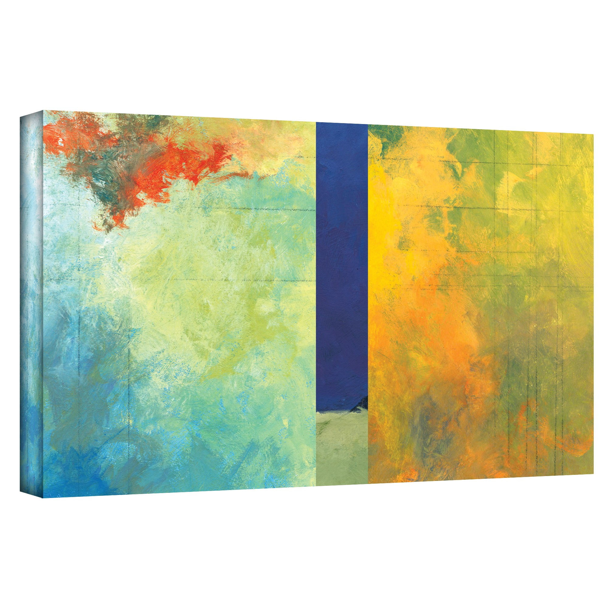 ArtWall Jan Weiss "Textured Earth Panel III" Gallery-wrapped Canvas Art
