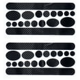 thumbnail image 4 of Raindrops 2 Sheets 1 Bag Bike Frame Covers Stickers (Carbon Pattern, Black), 4 of 8