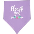 thumbnail image 2 of Inktastic Flower Girl with Arrow and Flowers Baby Bandana Bib, 2 of 4