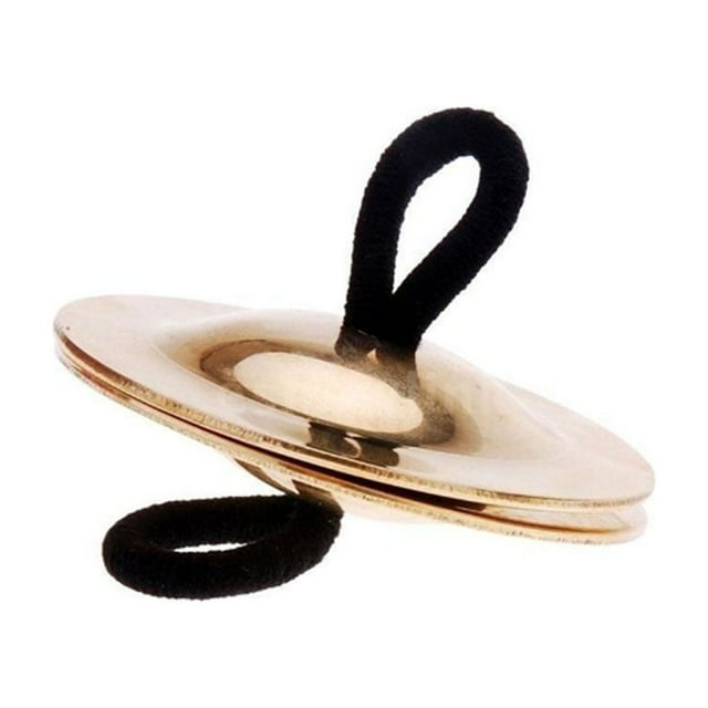 Ounissouiy 1 par de platillos de cobre para danza del vientre para mujer, reemplazo profesional portátil, Mini platillos de mano de Color Juguetes Educativos