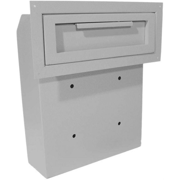 DuraBox Wall Mount Locking Deposit Drop Box Safe (W500-GY) (Gray)