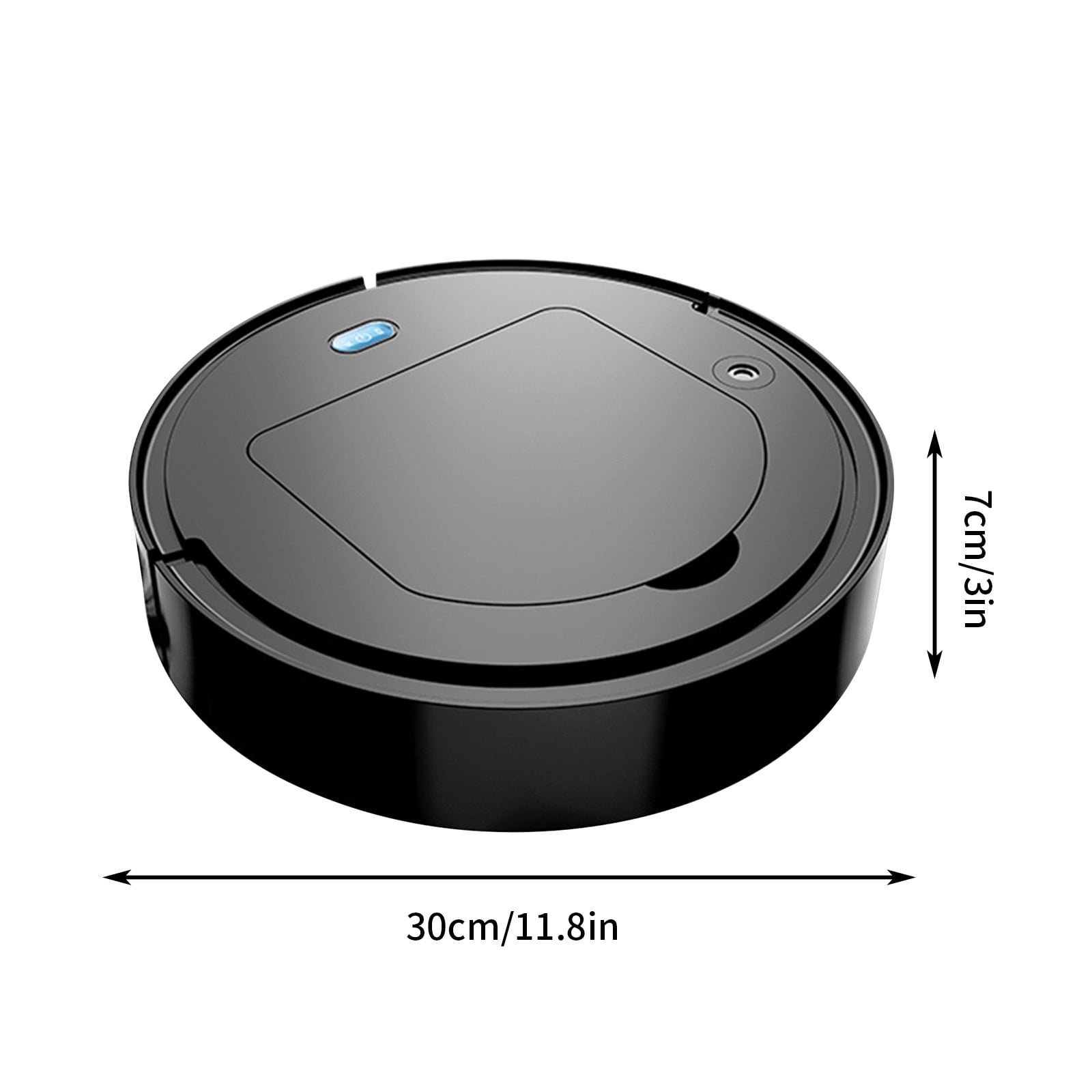 Nkmbld Robot Vacuum with Low Noise Operation Sweeping Robot Household Wireless Intelligent Cleaning Machine Five in One Vacuum Cleaner, Black