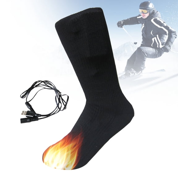 Electric Heated Socks,Heating Insulation Comfortable Warmer | Knit Heated Socks - for Ski Winter Snowboarding Sports Activities Outdoor Home Travel Family