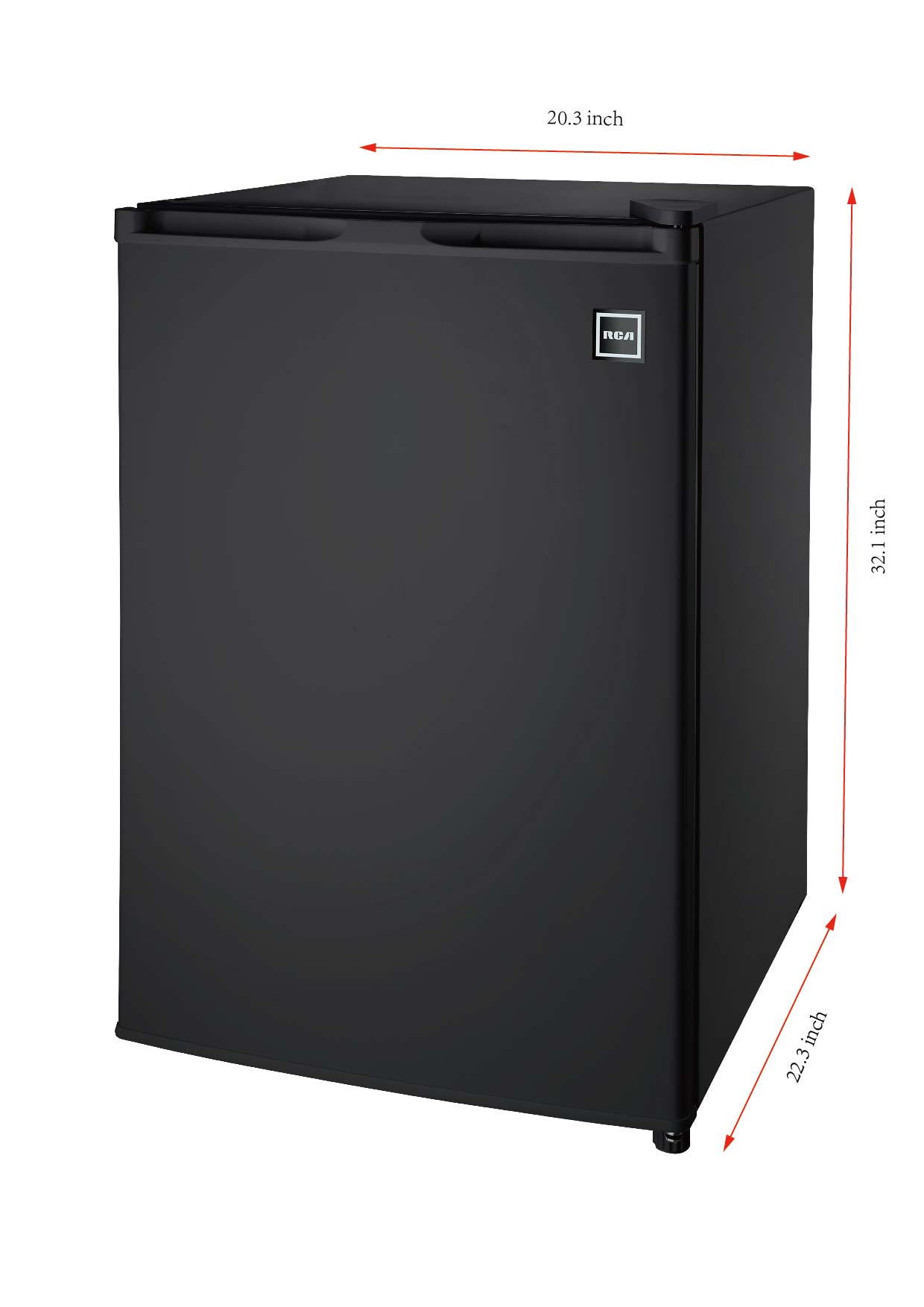 RCA 4.5 Cu ft Single Door Compact Refrigerator RFR464, Black - image 4 of 5