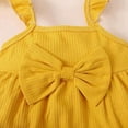 thumbnail image 4 of GYRATEDREAM 2Pcs Baby Girls Ruffle Straps Toddler Bowknot Top + Ruffle Flower Shorts Outfits Sets 6 Months-4 Years, 4 of 6