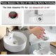 thumbnail image 3 of 4 Pack Sink Basin Overflow Trim Ring Solid Brass Bathroom Sink Trim Overflow Cover Insert In Hole Round Caps, Double Layer Copper Solid Chrome-Good-Yv, 3 of 5