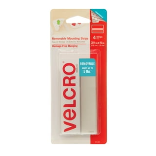 VELCRO Brand Industrial Fasteners Stick-On Adhesive Heavy Duty White  Squares 1 7/8 4 Pieces 