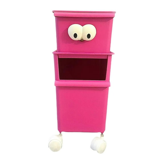 CoudarTitie Toy Storage Organizer Stuffed Animal Storage with Wheels Space Saving Home Decor