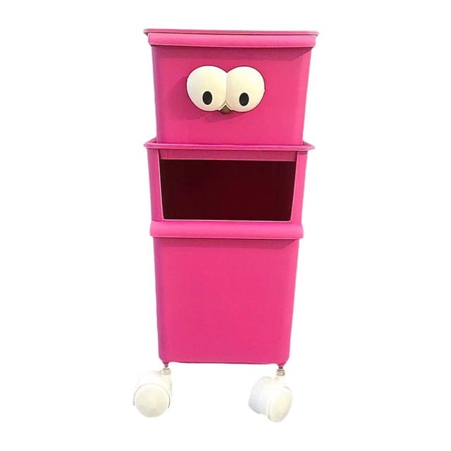 Organizador de juguetes, baúles para juguetes, armario ahorrador de espacio con ruedas, estantería resistente para guardar peluches, caja de juguetes