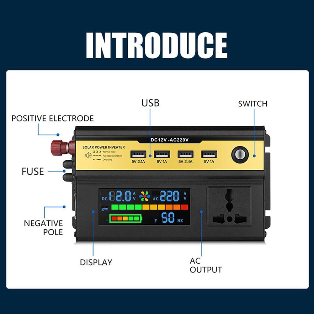 12000W sine wave inverter high power car inverter Solar inverter 12V-220V