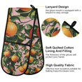 thumbnail image 2 of Yayeee Double Oven Mitt Kitchen Heat Resistant Baking 35" x7" Quilted Glove, Vibrant Oranges, 2 of 6