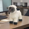 thumbnail image 4 of Cute Fluffy Black Faced Sheep Stuffed Animal Super Soft Lamb Plush Toy Doll Easter Decor Birthday Gift, 4 of 4