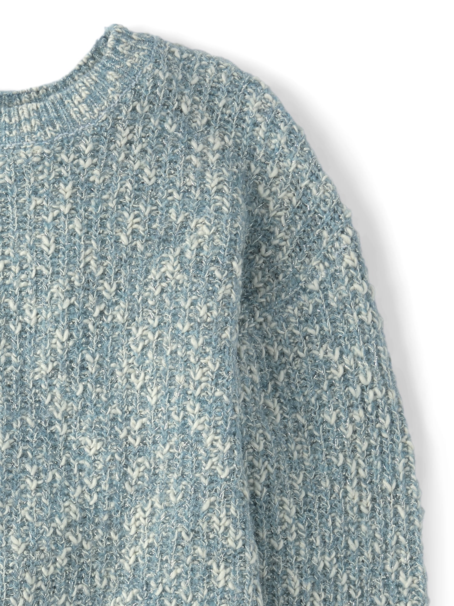 The Children's Place Girls Long Sleeve Marled Shaker Stitch Cable Knit Sweater, Sizes XS-XXL