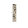 thumbnail image 4 of 2' X 6' Ivory And Grey Abstract Power Loom Non Skid Runner Rug, 4 of 5