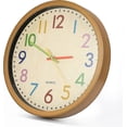 thumbnail image 4 of Children's wall clock, 12.5 inches / 32 cm Children's wall clock with silent clockwork and colorful, 4 of 4