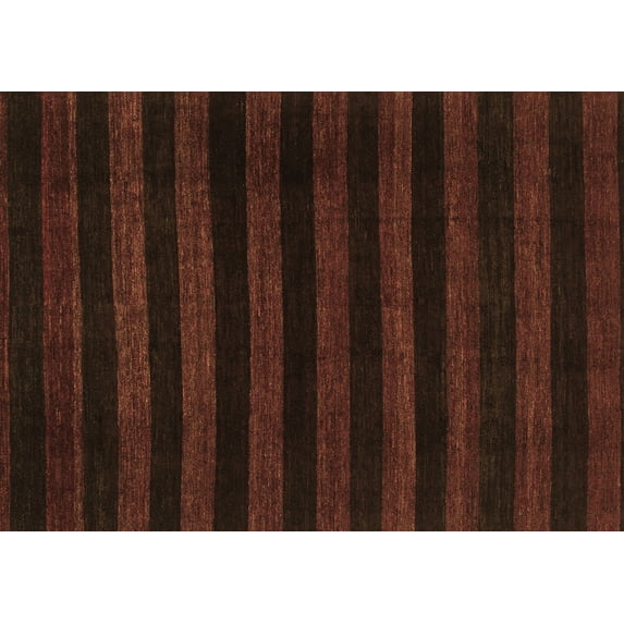 Ahgly Company Indoor Rectangle Abstract Brown Modern Area Rugs, 7' x 9'