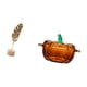 thumbnail image 5 of Escultura de hoja de metal abstracta nórdica, adorno para mesa, fiesta, hogar, con tapa de plato de dulces en forma de calabaza de cristal y tarro de, 5 of 8