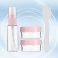 thumbnail image 4 of Kit de botellas de viaje, 4 piezas/juego de botellas vacías de viaje reutilizables y portátiles, juego de botellas de maquillaje, construcción robusta, 4 of 8