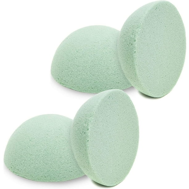4 Pack Wet Floral Foam Half Ball Green Styrofoam For Fresh Flower Arragements And Diy Projects 2 X 4 2 Walmart Com Walmart Com
