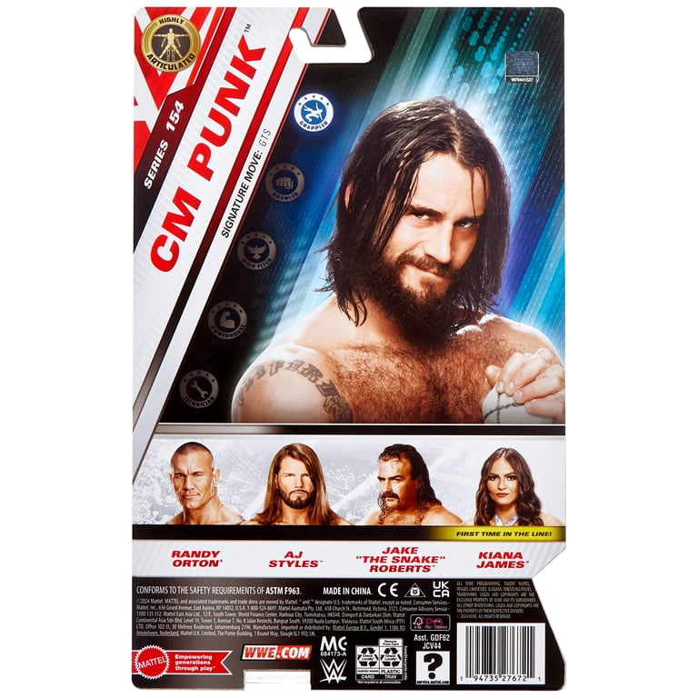 WWE CM Punk Action Figure, Main Event Series 154 6-inch