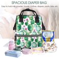 thumbnail image 5 of Xecao Cactus Plants print Large Capacity Nappy Bag is a multi-functional waterproof travel backpack, perfect as a nursing bag or mummy backpack for women, 5 of 6
