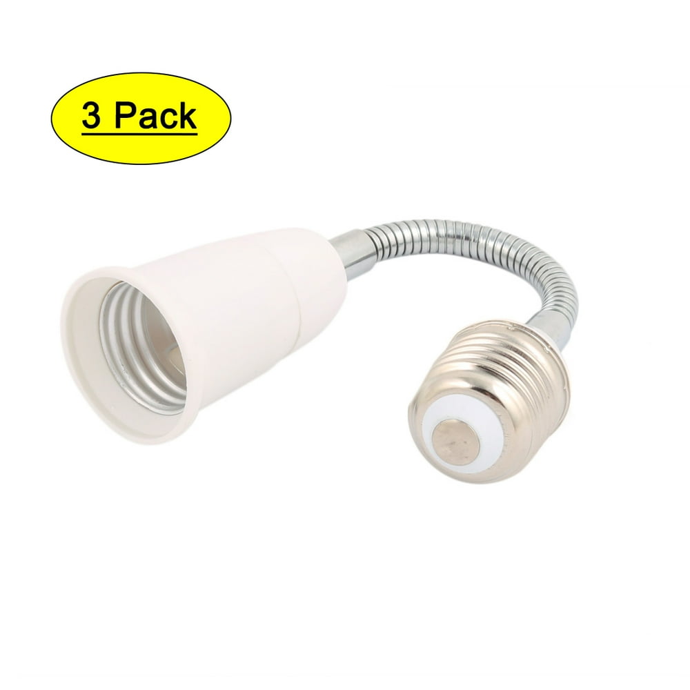 3Pcs E27 Light Lamp Bulb All Direction Extension Adapter Extenders 18cm