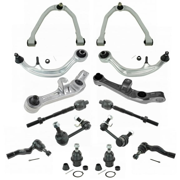14 Piece Steering & Suspension Kit Control Arms Ball Joints Tie Rods End Links PSA65365 Fits select: 2003-2004 INFINITI G35, 2003-2004 NISSAN 350Z