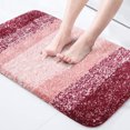 thumbnail image 1 of Thickened bedroom carpet, bathroom doormat, absorbent, stain-resistant, household toilet mat, non-slip mat, 51x120 burgundy, 1 of 5