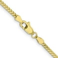 thumbnail image 4 of Auriga 10K Yellow Gold 2 mm Franco Chain Necklace for Women 18", 4 of 6
